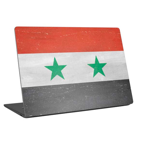 Syria Flag Distressed Universal Laptop 16in (13 x 9.4in) Skin